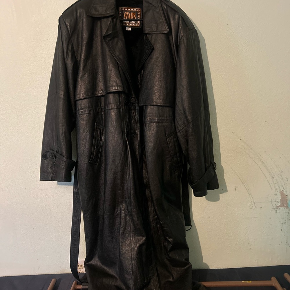 Astars Midnight Black Trench Coat